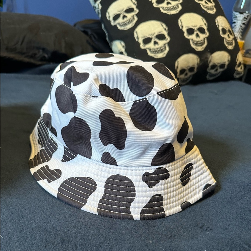 cow print bucket hat